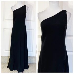 R/L Silk Ralph Lauren one shoulder gown